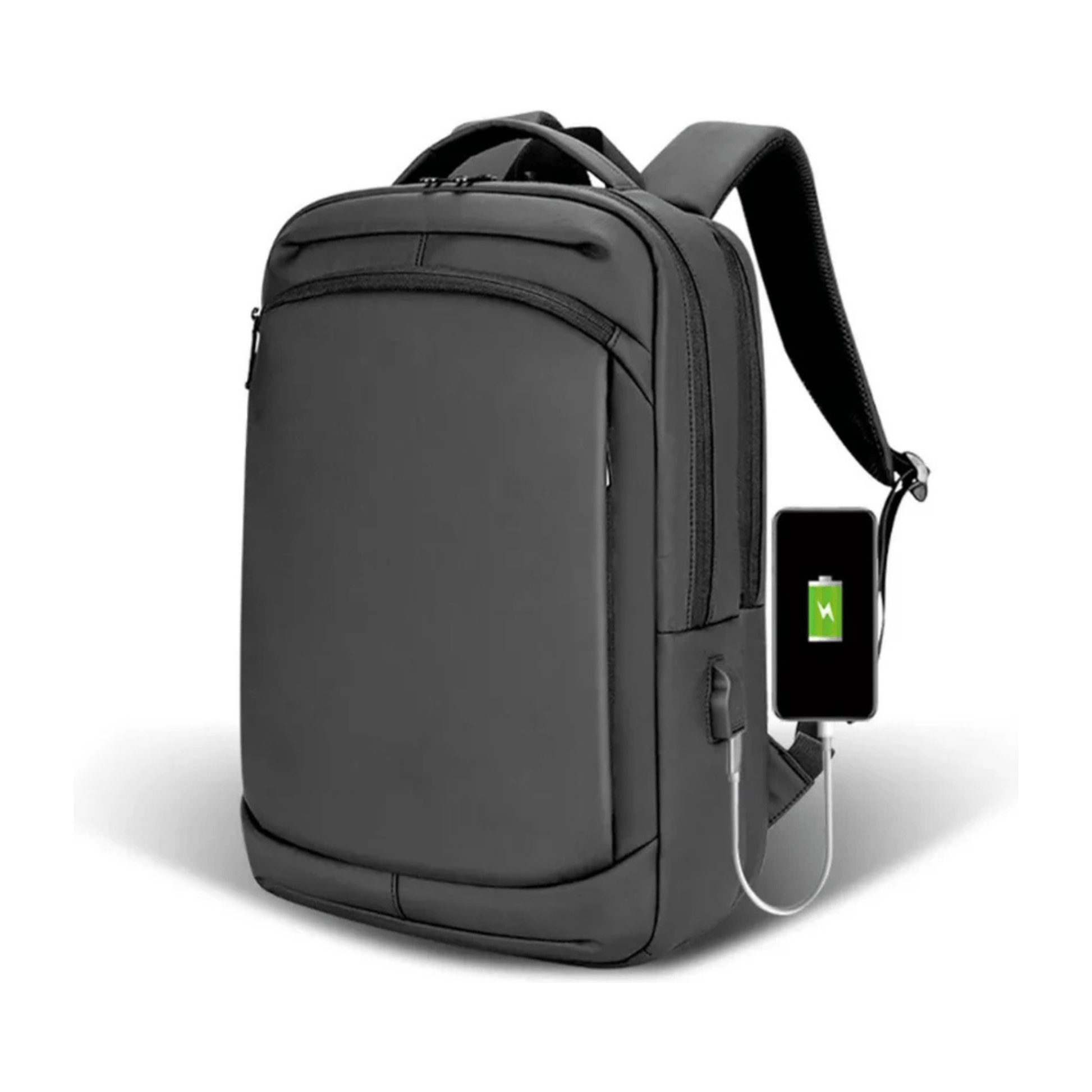 CarryQuest® - Schoolrugzak - Schooltas - School Rugzak - Meerdere Vakken - ZwartCarryQuestsimple