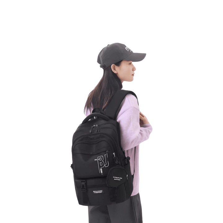 CarryQuest® - Schooltas Meisjes Jongens 7 - 12 Jaar - Basisschool Rugzak - Zwart