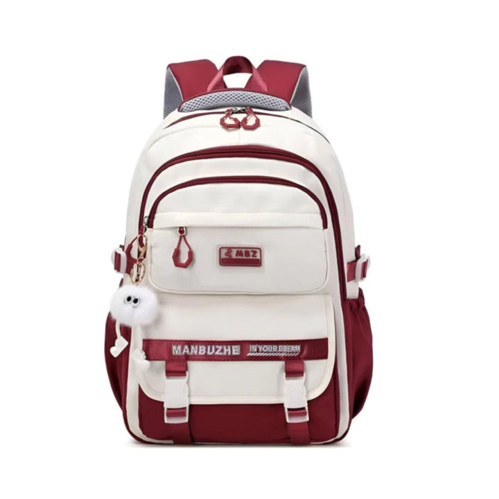 CarryQuest® - Schooltas Meisjes Jongens 7 - 12 Jaar - Duurzaam Nylon - Rood
