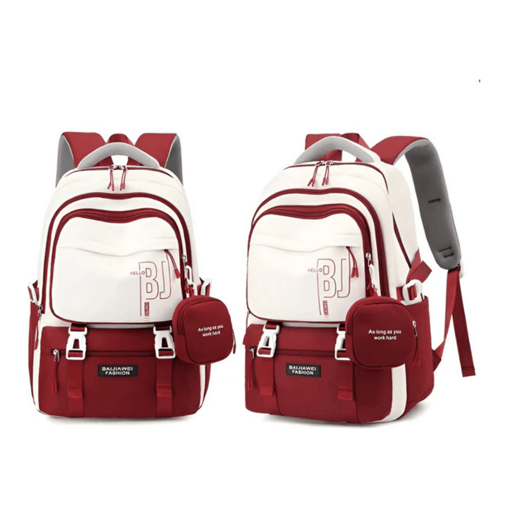 CarryQuest® - Schooltas Meisjes - Waterdicht - Schooltassen - Rood