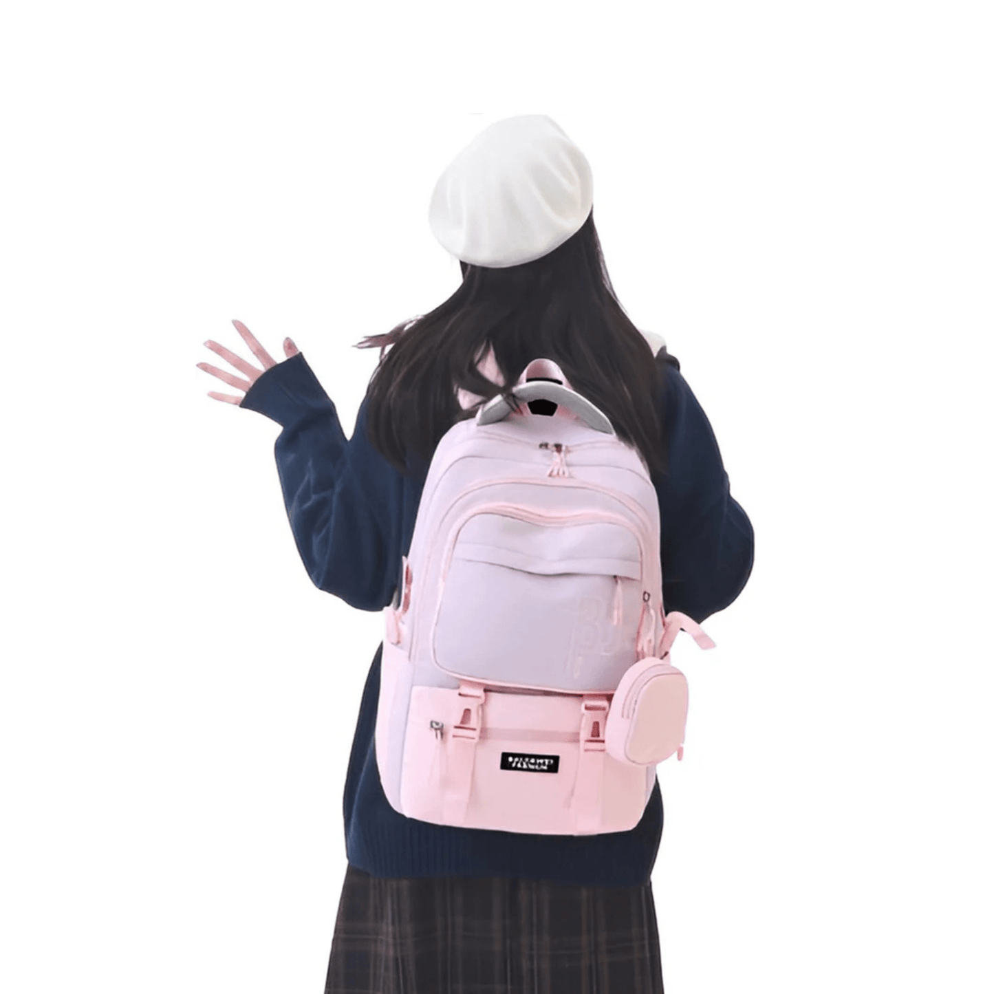 CarryQuest® - Schooltas Meisjes - Waterdicht - Schooltassen - Roze