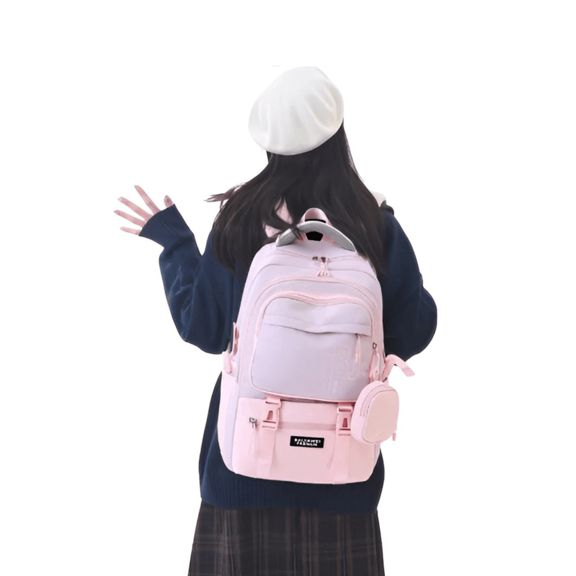 CarryQuest® - Schooltas Meisjes - Waterdicht - Schooltassen - Roze
