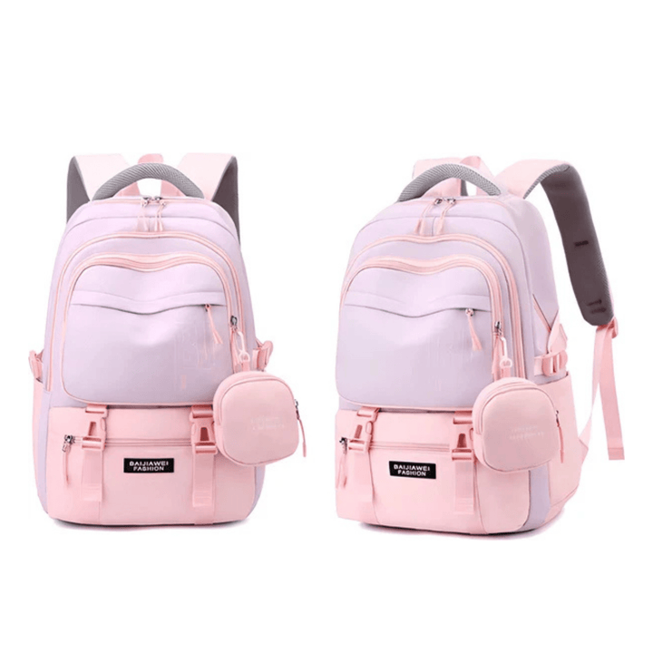 CarryQuest® - Schooltas Meisjes - Waterdicht - Schooltassen - Roze