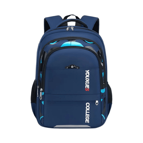 CarryQuest® - Schooltas - Waterdicht - Blauw - Oxford - Ruim - Verstelbare Riem - Kinderen Schooltassen - Blauw