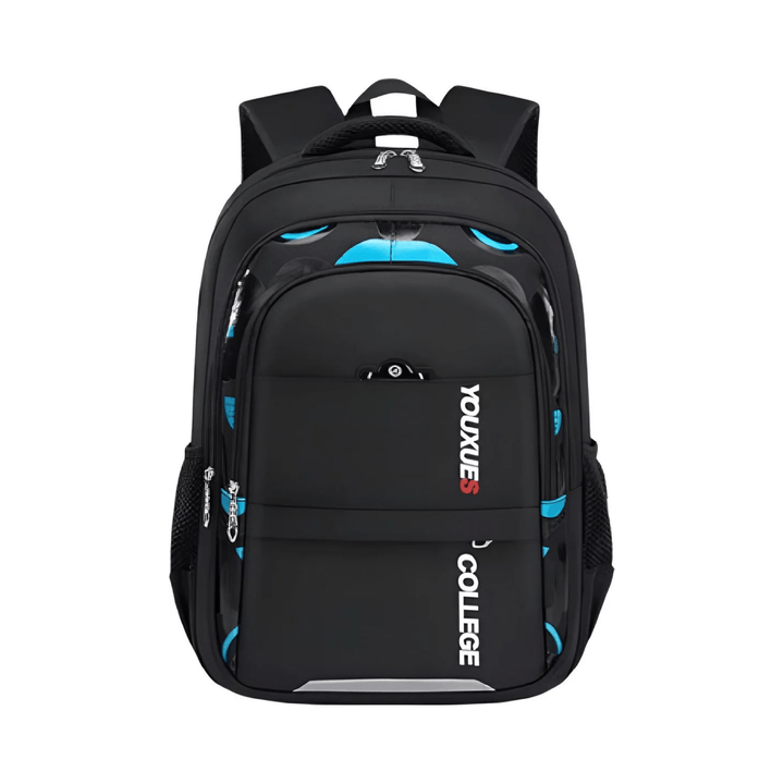 CarryQuest® - Schooltas - Waterdicht - Oxford - Ruim - Kinderen Schooltassen - Zwart