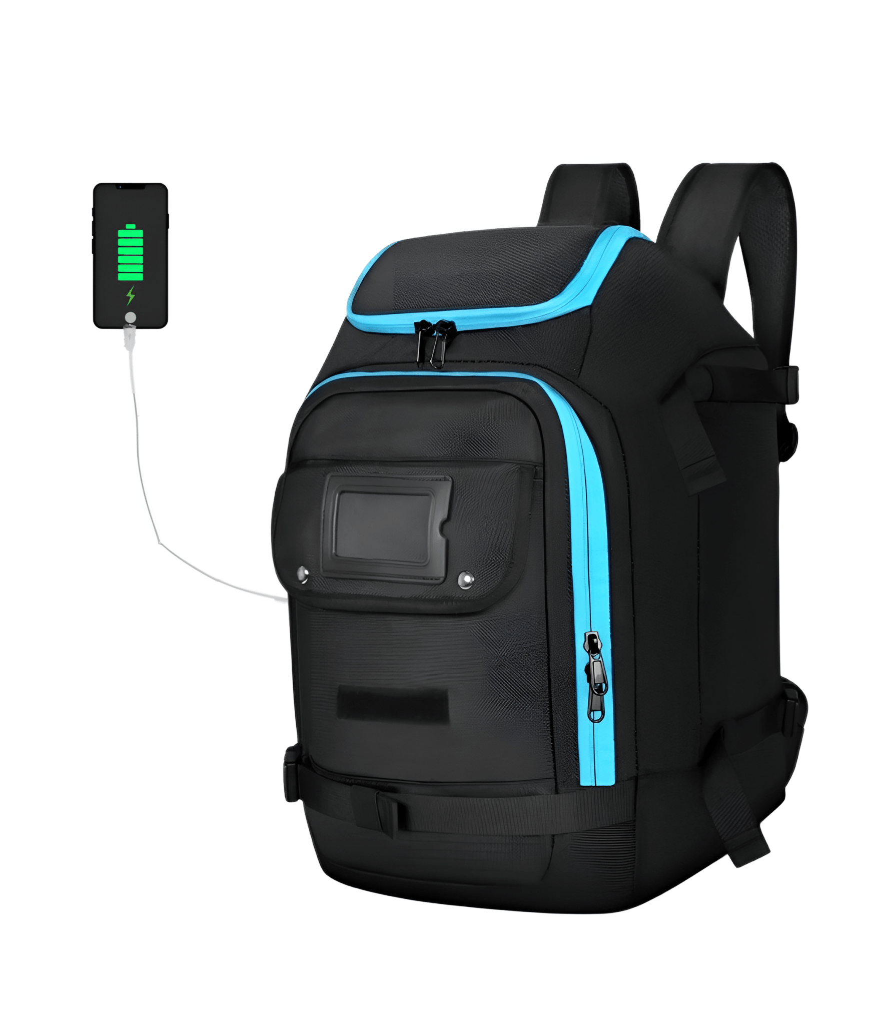 CarryQuest® - Ski - /Snowboard Rugzak - Outdoor tas - USB Oplaad Functie – ZwartCarryQuest