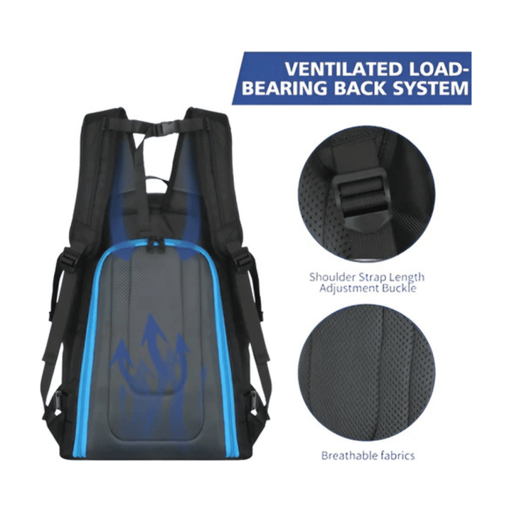 CarryQuest® - Ski - tas Outdoor Skiën - 50L - Grote Rugzak Unisex met Droog/Nat Scheiding - Waterdicht - Zwart