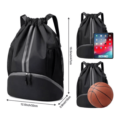 CarryQuest® - Sport Rugzak - Fitness Reizen - Waterdicht - 20L Capaciteit - ZwartCarryQuestsimple