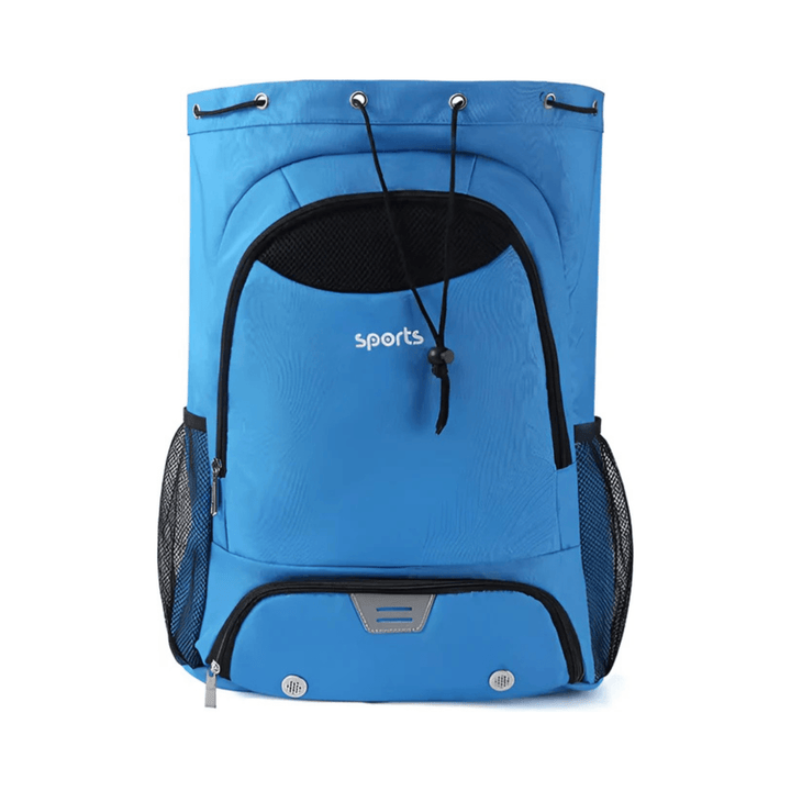 CarryQuest® - Sporttas met trekkoord Basketbalrugzak - Blauw