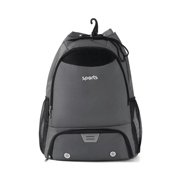 CarryQuest® - Sporttas met trekkoord Basketbalrugzak - Grijs