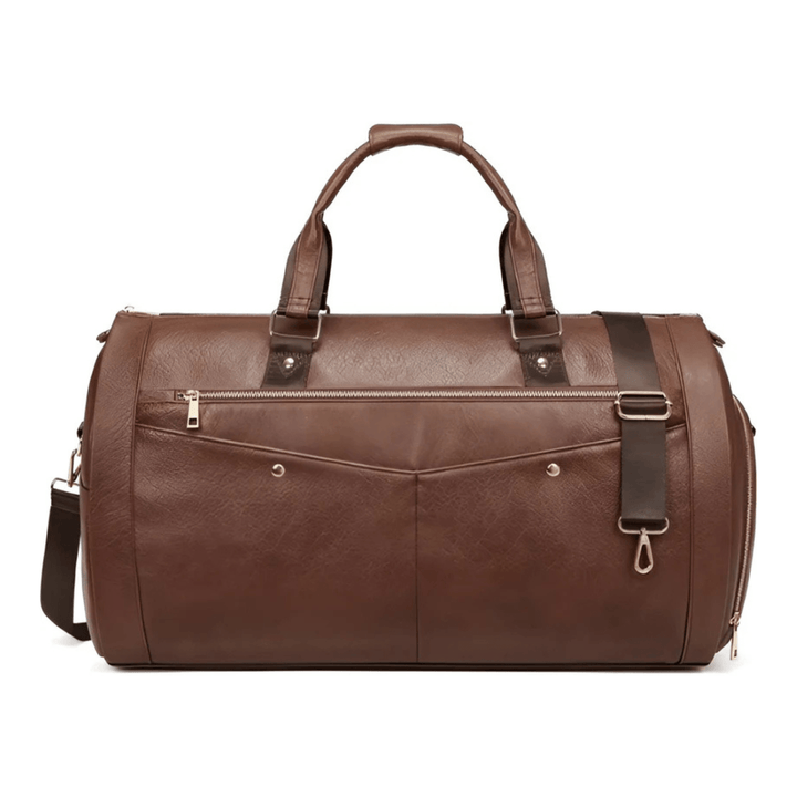 CarryQuest® - Suite Bag - PU Leder - Duffel Bag - Weekendtassen - Bruin