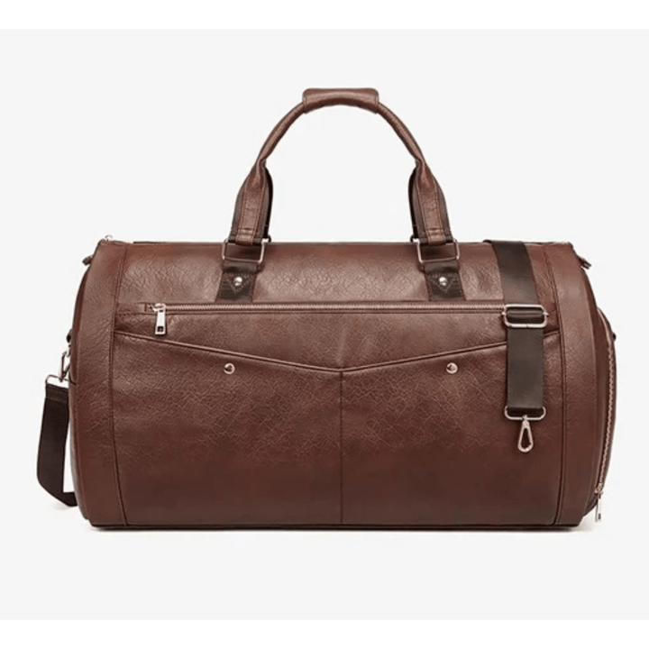 CarryQuest® - Suite Bag - PU Leder - Duffel Bag - Weekendtassen - Bruin