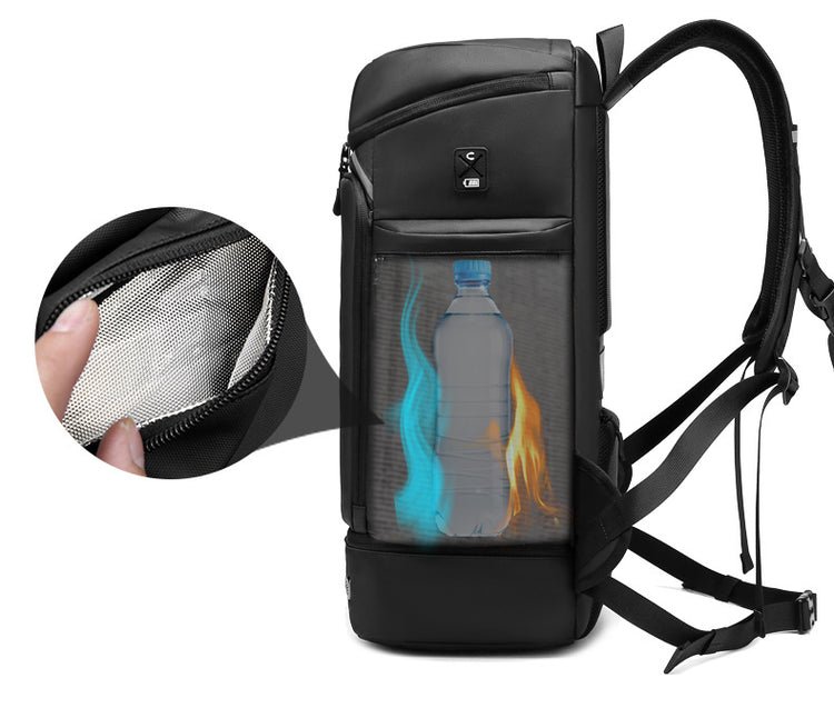 CarryQuest® Tech Pro Rugzak 36 - 55L – Waterdicht & Ademend – USB Oplaadfunctie – Perfect voor Reizen & SportenCarryQuest®Reis - /Weekendtas03