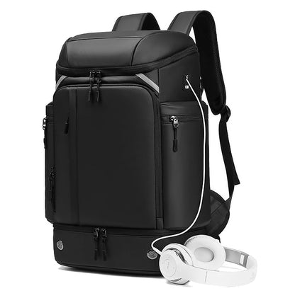 CarryQuest® Tech Pro Rugzak 36 - 55L – Waterdicht & Ademend – USB Oplaadfunctie – Perfect voor Reizen & SportenCarryQuest®Reis - /Weekendtas03