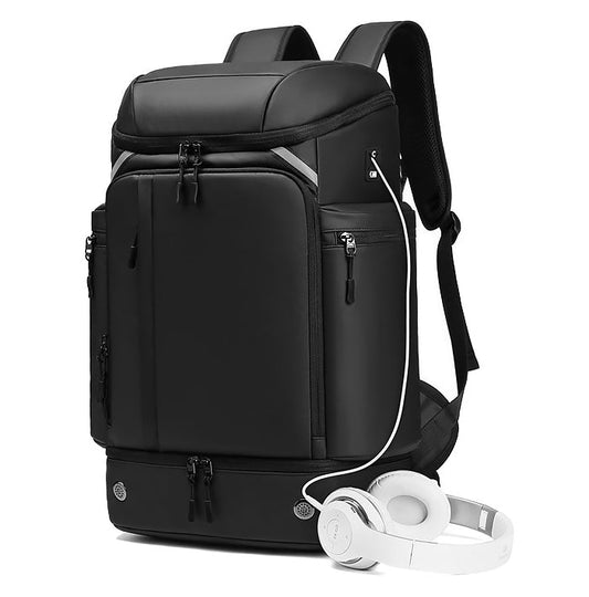 CarryQuest® Tech Pro Rugzak 36 - 55L – Waterdicht & Ademend – USB Oplaadfunctie – Perfect voor Reizen & SportenCarryQuest®Reis - /Weekendtas03