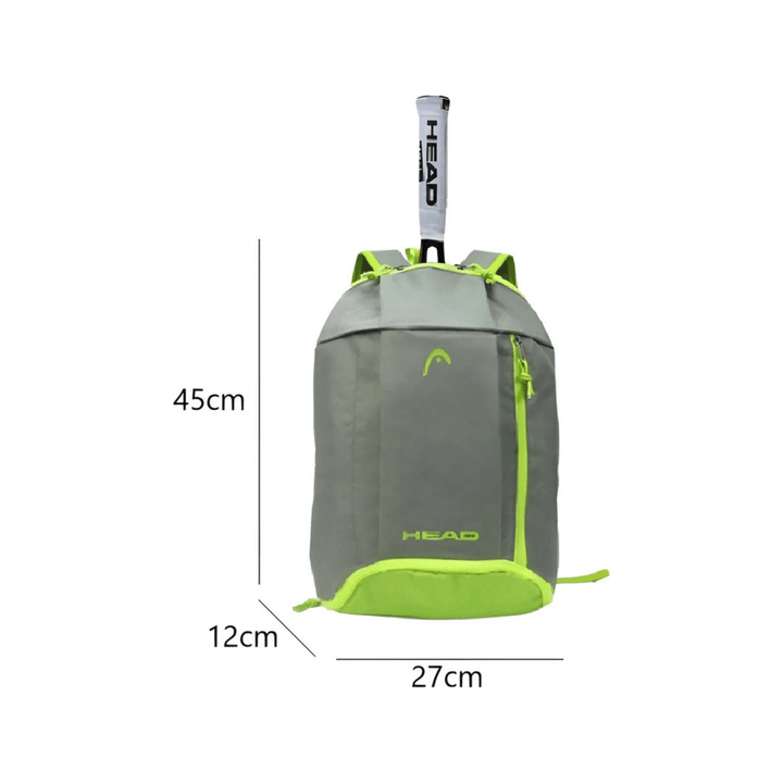 CarryQuest® - Tennis Racket - Grote Capaciteit - 1 - 2 Rackets - Tennis - Badminton - Groen