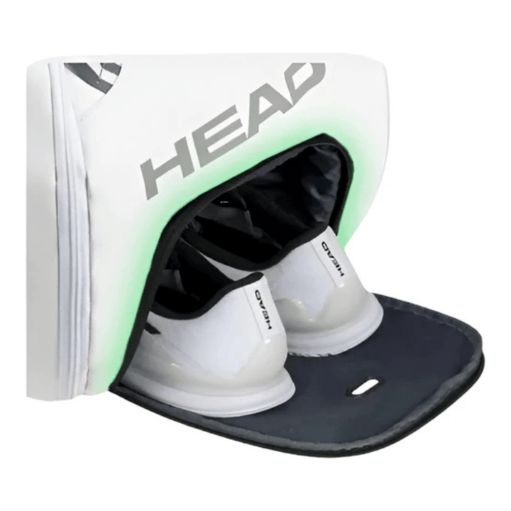 CarryQuest® - Tennistas - 40L - Wit - Schoenencompartiment - Squash - Tennis - Badminton - Wit