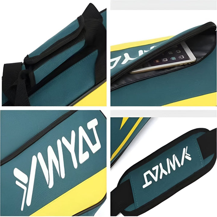 CarryQuest® - Tennistas - Badminton Tas - Blauw/Geel