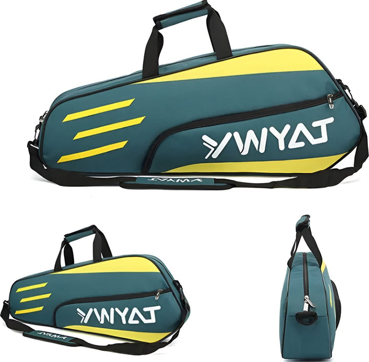 CarryQuest® - Tennistas - Badminton Tas - Blauw/Geel