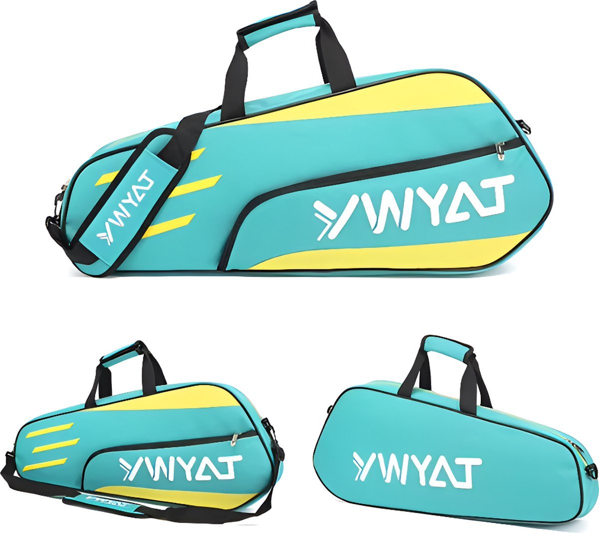 CarryQuest® - Tennistas - Badminton Tas - Groen/GeelCarryQuestsimple
