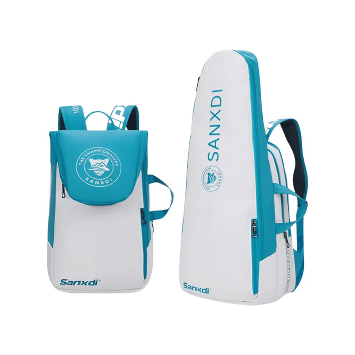 CarryQuest® - Tennistas - Opvouwbare Tennis Rugzak - Squash - Badminton - Padel - Blauw