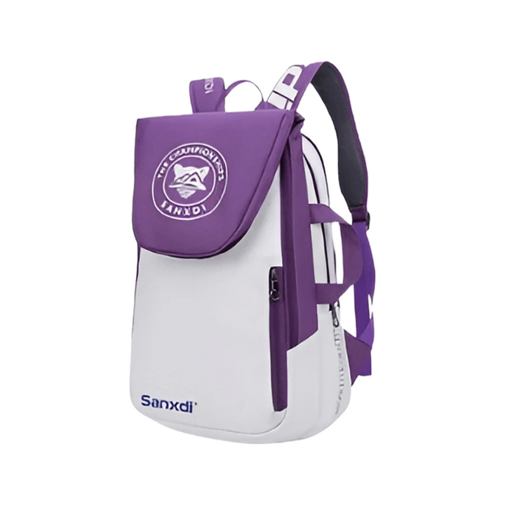 CarryQuest® - Tennistas - Opvouwbare Tennis Rugzak - Squash - Badminton - Padel - Paars