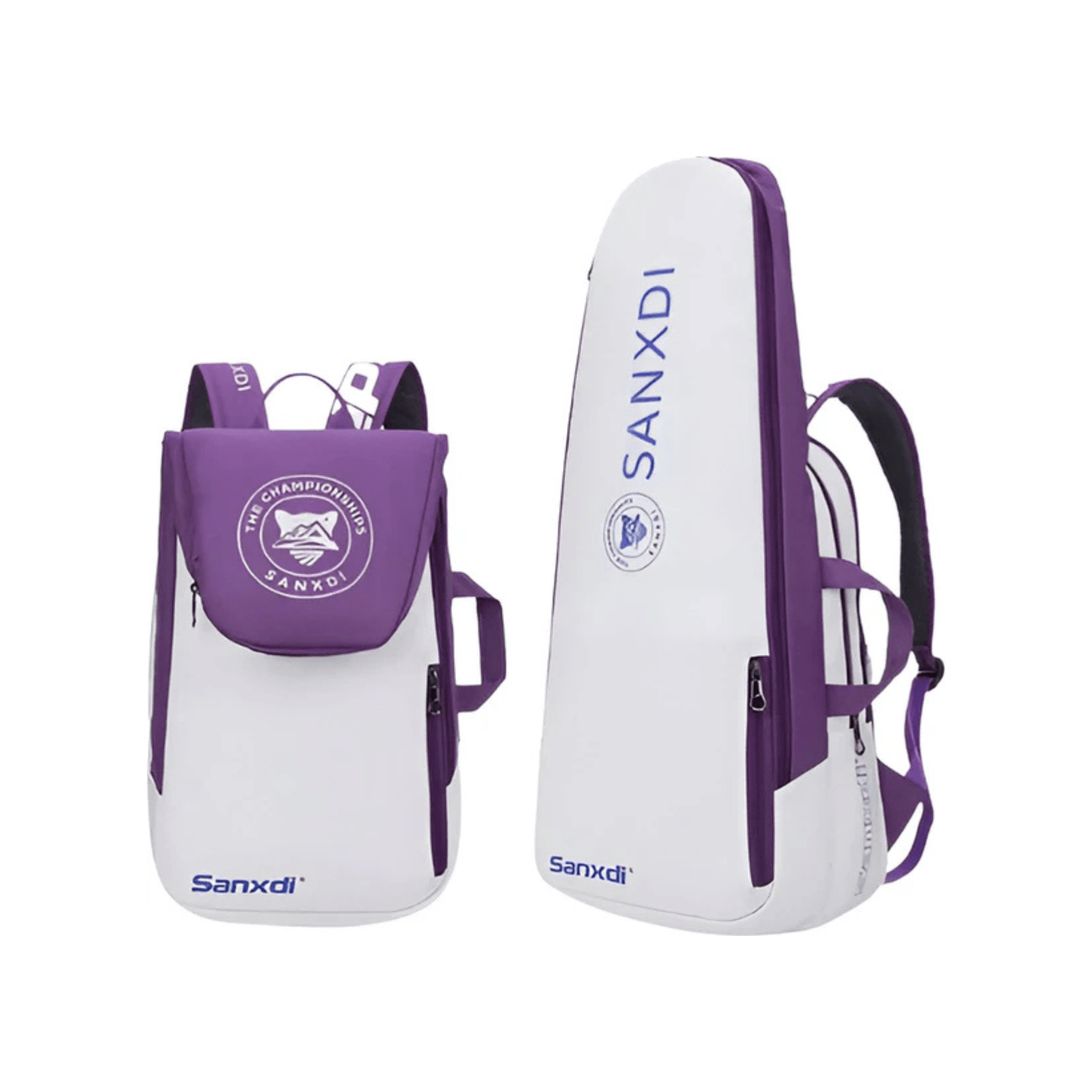 CarryQuest® - Tennistas - Opvouwbare Tennis Rugzak - Squash - Badminton - Padel - PaarsCarryQuestsimple