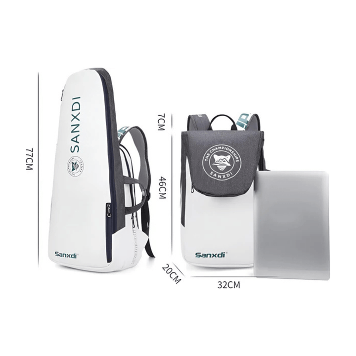 CarryQuest® - Tennistas - Opvouwbare Tennis Rugzak - Squash - Badminton - Padel - Paars