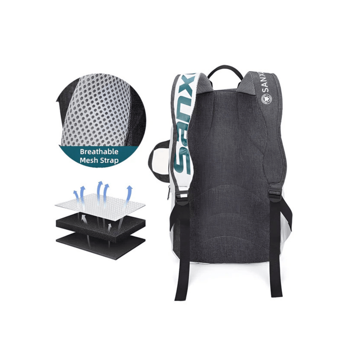 CarryQuest® - Tennistas - Opvouwbare Tennis Rugzak - Squash - Badminton - Padel - Paars