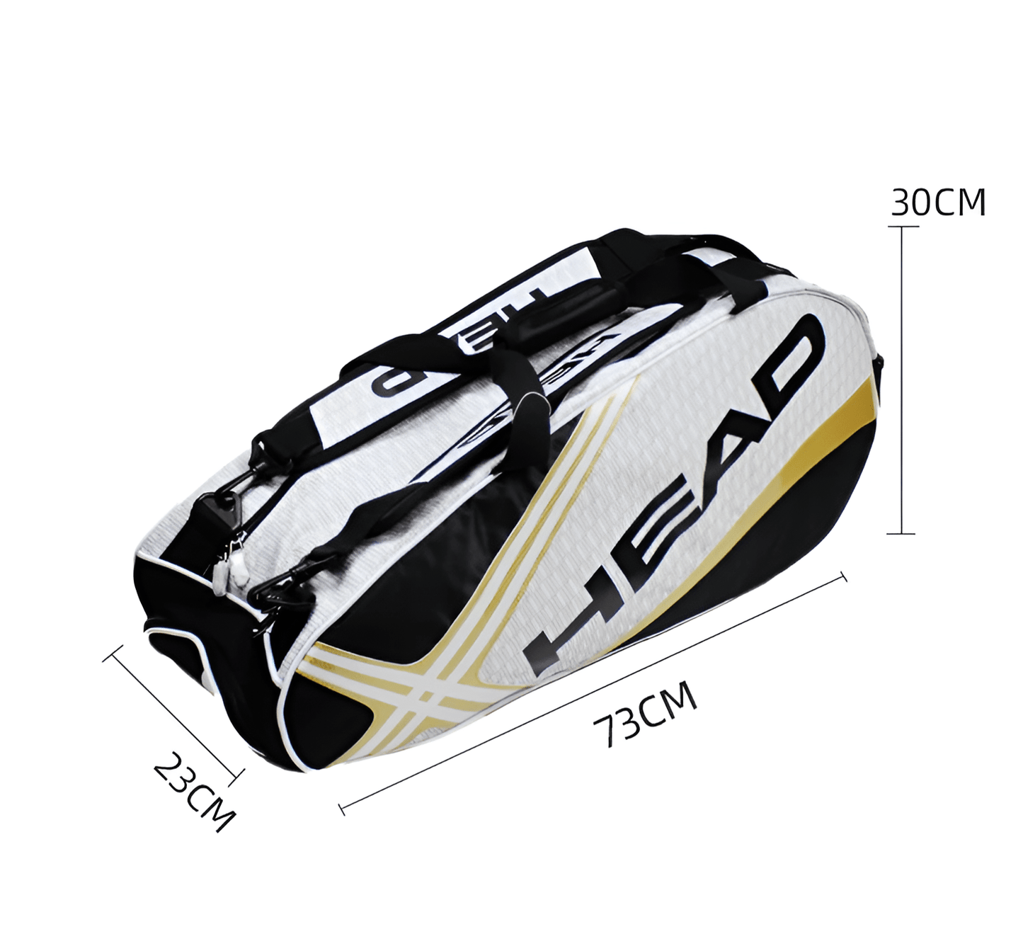 Carryquest® - Tennistas - Padeltas - Badminton Tas - Ruime Capaciteit voor 3 - 6 Rackets - Duurzaam en Stijlvol Design - Verstelbare Draagopties