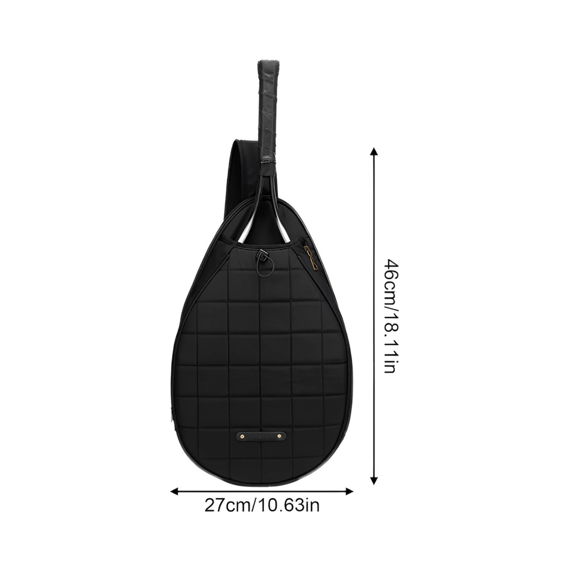 CarryQuest® - Tennistas - Pickleball - Padel - ZwartCarryQuestsimple