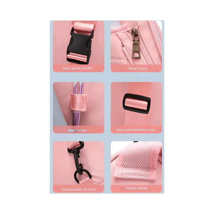 CarryQuest® - Tennistas - Pickleball - Padel - Zwart