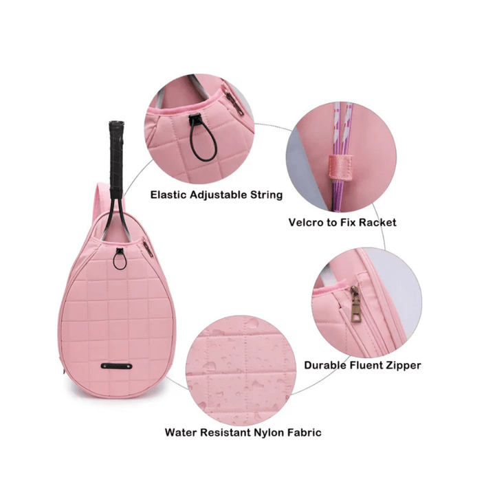 CarryQuest® - Tennistas - Pickleball - Padel - Zwart