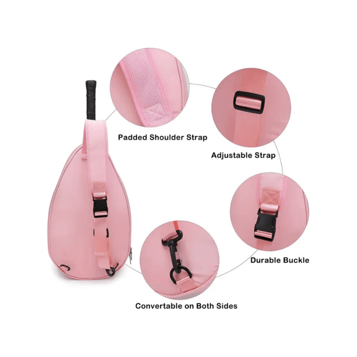 CarryQuest® - Tennistas - Pickleball - Padel - Zwart