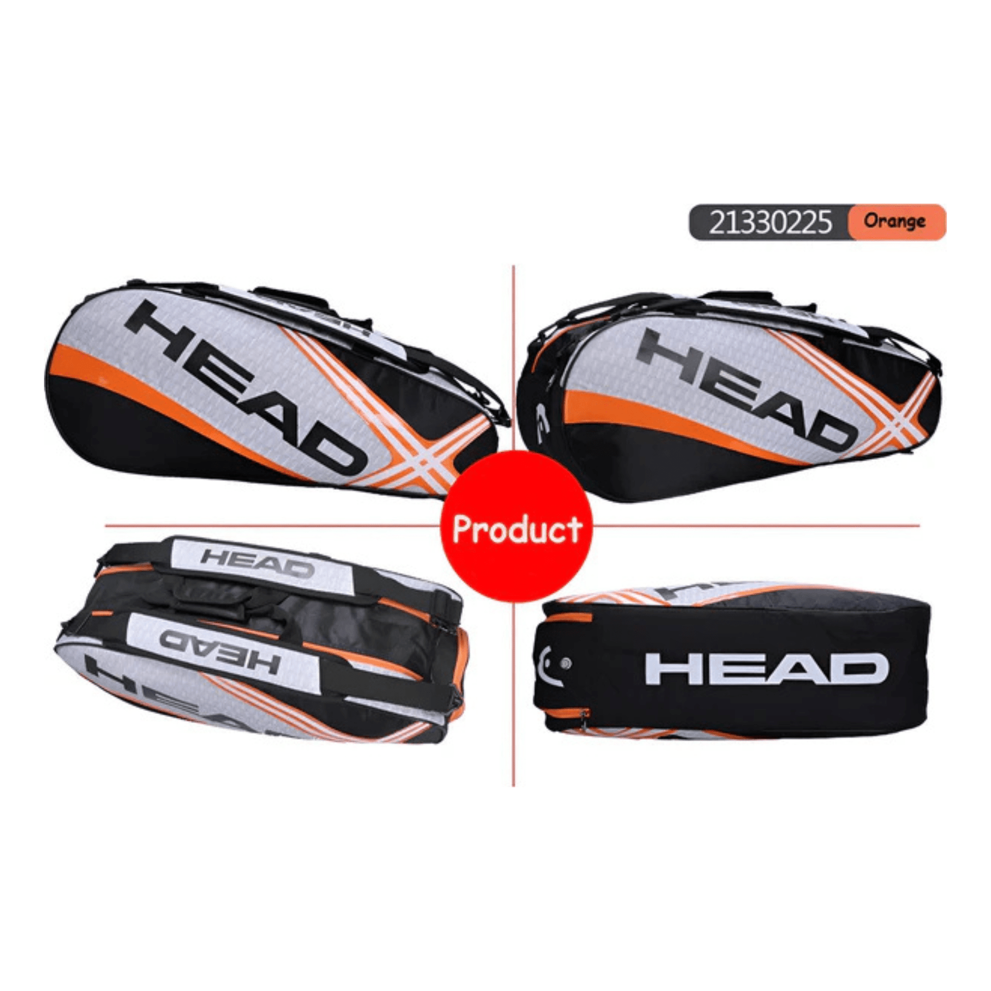 CarryQuest® - Tennistas - Racket Tas - OranjeCarryQuestsimple