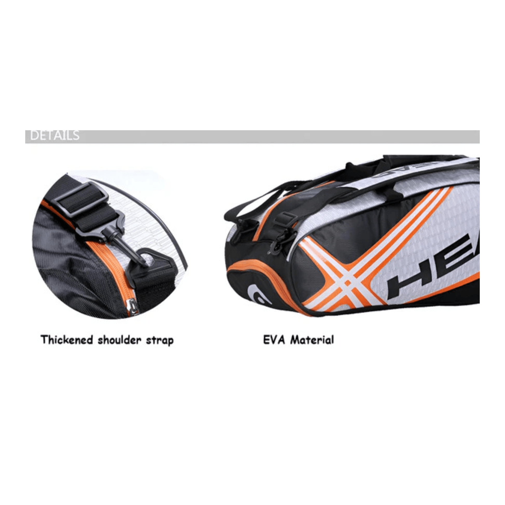 CarryQuest® - Tennistas - Racket Tas - OranjeCarryQuestsimple