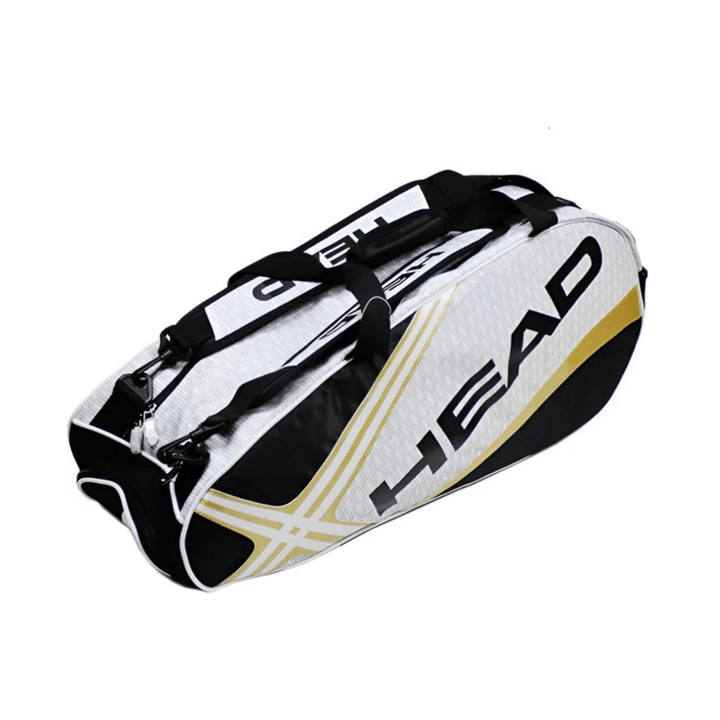 CarryQuest® - Tennistas - Racket Tas - Wit/Oranje