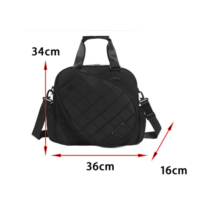 CarryQuest® - Tennistas - Sporttas - Racket - Zwart