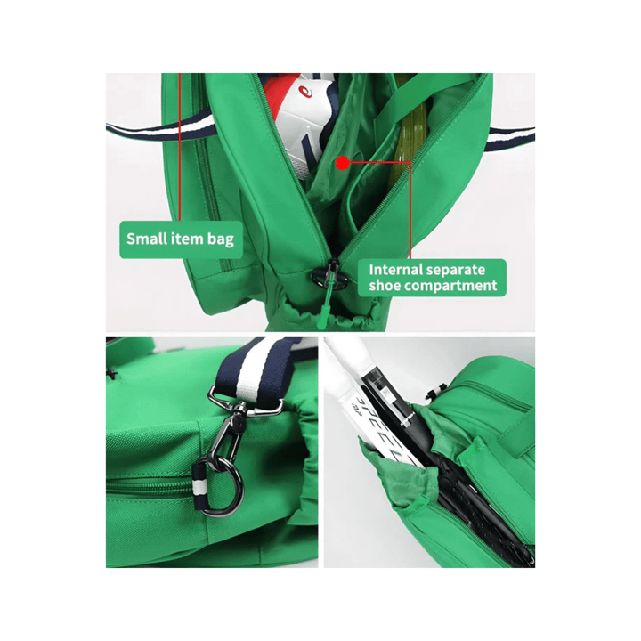 CarryQuest® - Tennistas - Tennis & Badminton Racket Sporttas Dames - Blauw