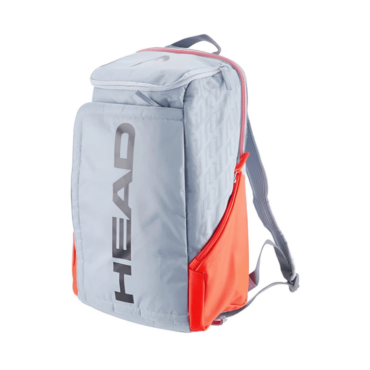 CarryQuest® - Tennistas - Tennis Schoudertas - 2 Rackets + Schoenen + Accessoires - Grijs/Oranje