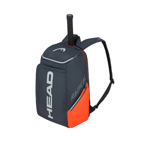 CarryQuest® - Tennistas - Tennis Schoudertas - 2 Rackets + Schoenen + Accessoires - Oranje/Zwart