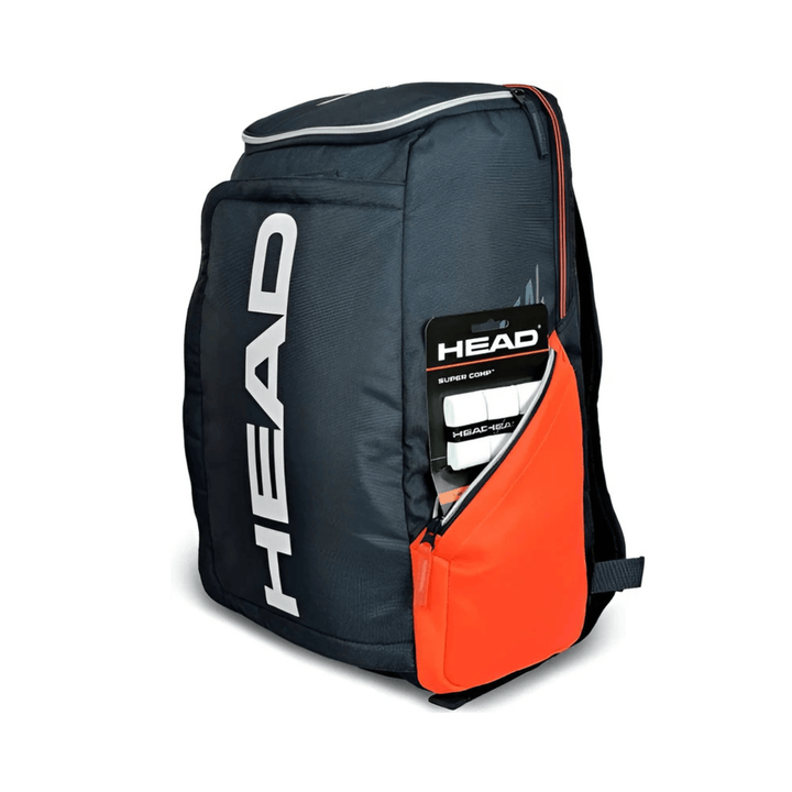 CarryQuest® - Tennistas - Tennis Schoudertas - 2 Rackets + Schoenen + Accessoires - Oranje/Zwart