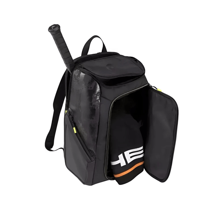 CarryQuest® - Tennistas - Tennis Schoudertas - 2 Rackets + Schoenen + Accessoires - Zwart