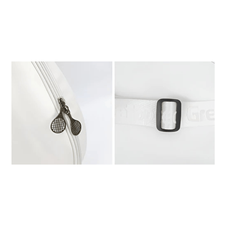 CarryQuest® - Tennistas - Tennis - Sporttas - Racket - Badminton - Tennisracket - Sport - Wit