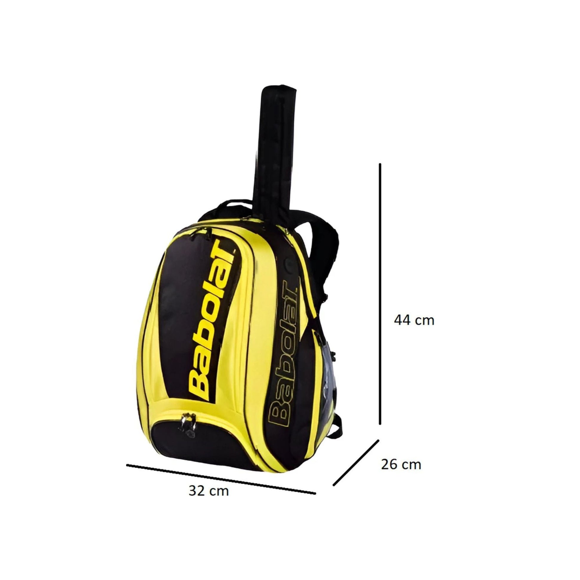 CarryQuest® - Tennistas - Tennisrugzak - Polyester - GeelCarryQuestsimple
