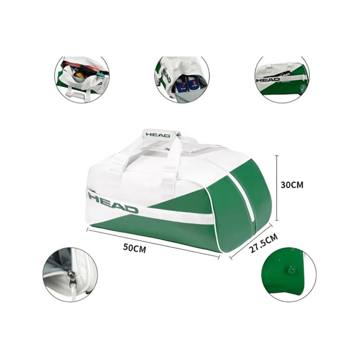 CarryQuest® - Tennistas - Verstelbare Schouderbanden - Groen