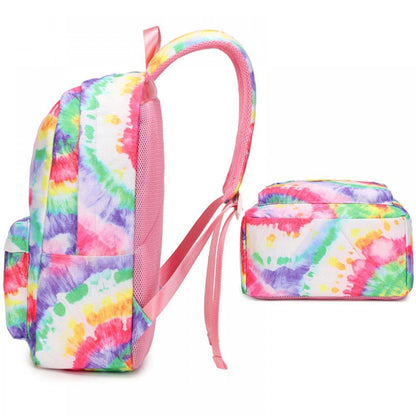 CarryQuest® Tienermeisjes Schoolrugzak Daisy – Stijlvol & Ruim – Waterdicht Polyester – Inclusief LunchtasCarryQuest