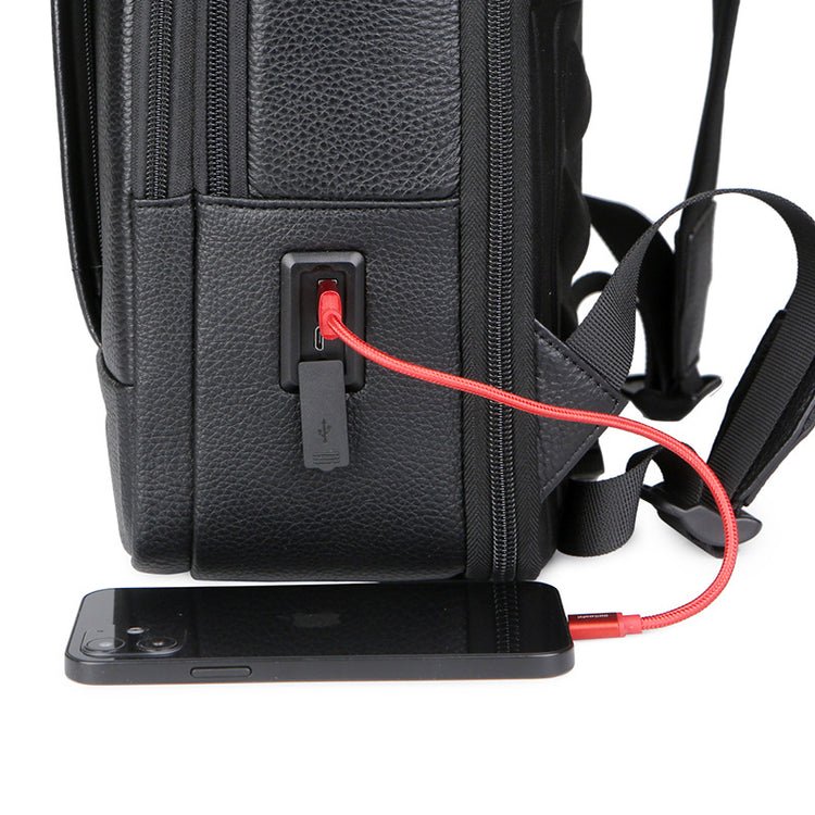 CarryQuest® Uitbreidbare Rugzak - 20 - 35L - Lichtgewicht Leer - Zakelijk & OutdoorCarryQuest®simpleNiet Klaar