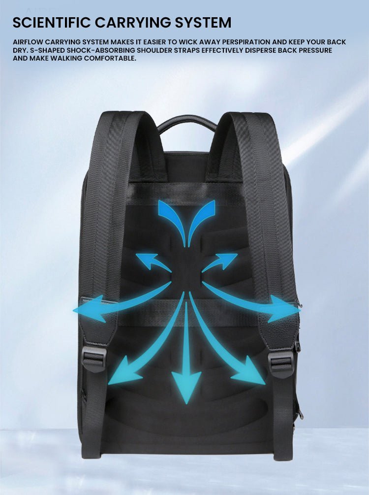 CarryQuest® Uitbreidbare Rugzak - 20 - 35L - Lichtgewicht Leer - Zakelijk & OutdoorCarryQuest®simpleNiet Klaar