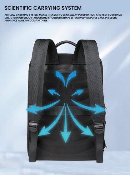 CarryQuest® Uitbreidbare Rugzak - 20 - 35L - Lichtgewicht Leer - Zakelijk & OutdoorCarryQuest®simpleNiet Klaar